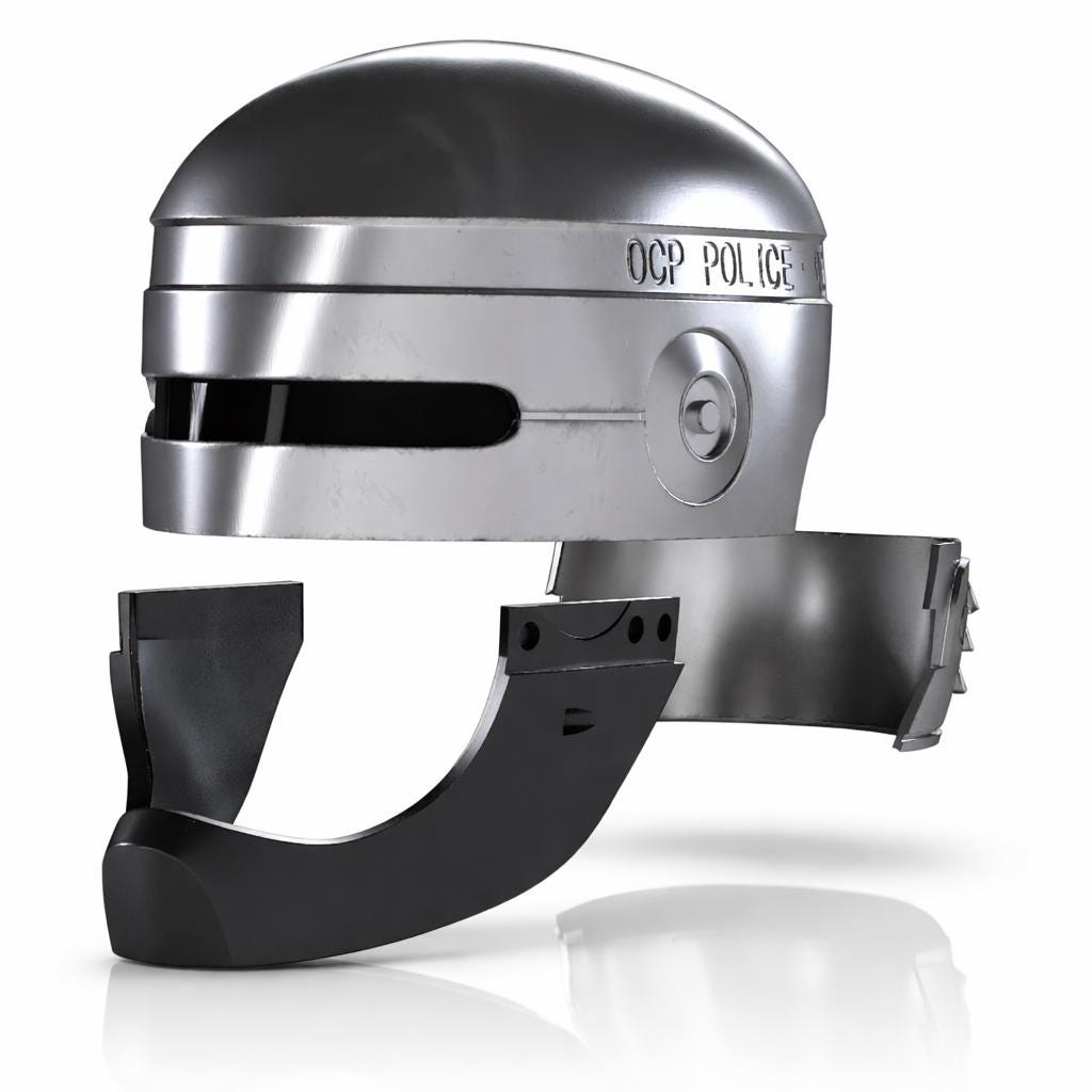 RoboCop 1987 Helmet 3D Printed Cosplay Model Kit - product view 4