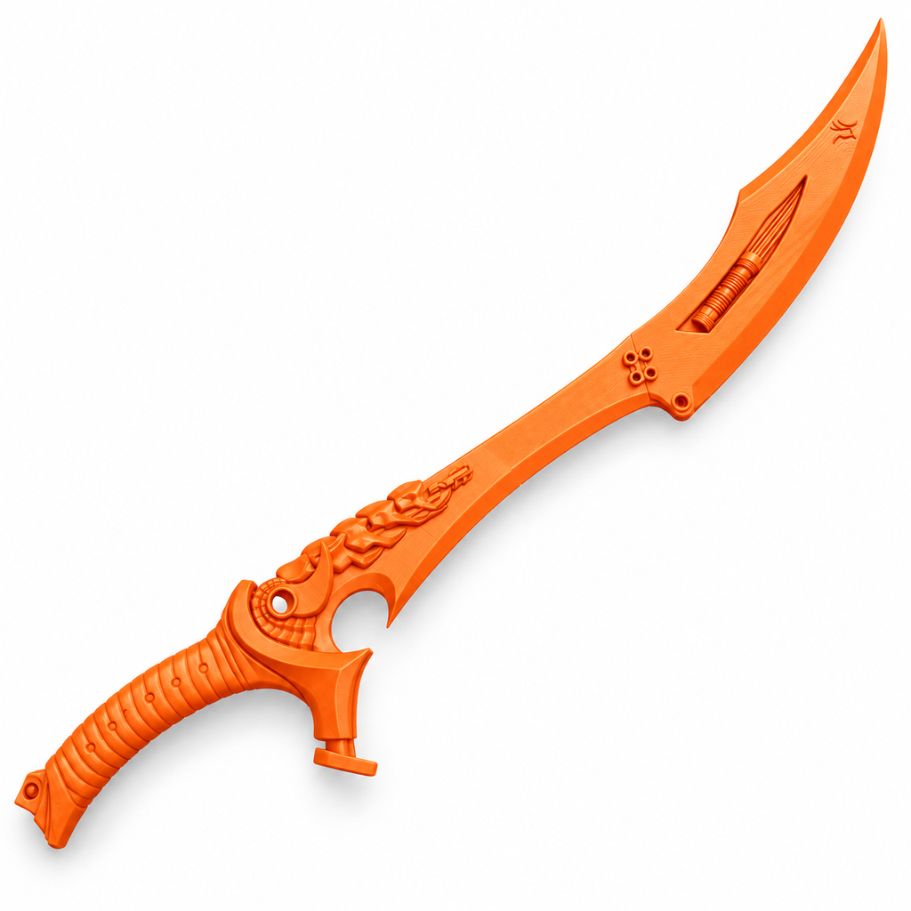 Predator Badlands Dek Folding Sword All Black 110cm 3D Printed Cosplay Kit