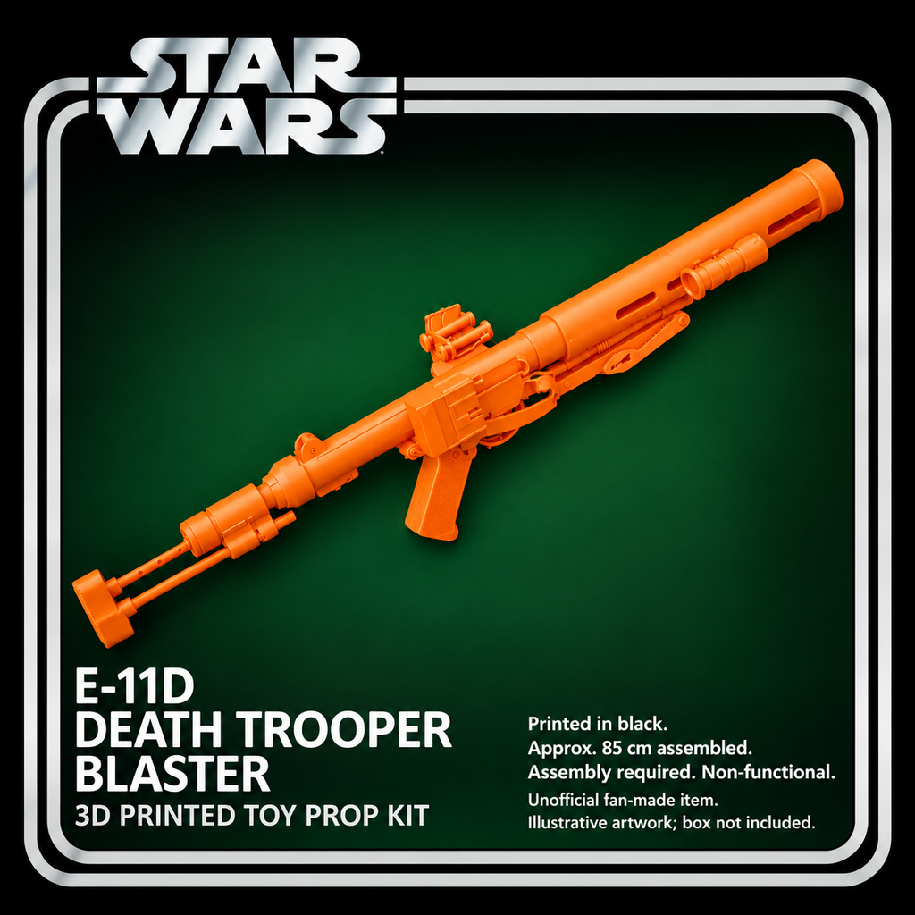 Star Wars E-11D Death Trooper Blaster 85cm 3D Printed Toy Cosplay Prop Kit