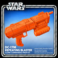 Star Wars DC-17M Clone Commando Blaster 3D Printed Toy Cosplay Prop Kit