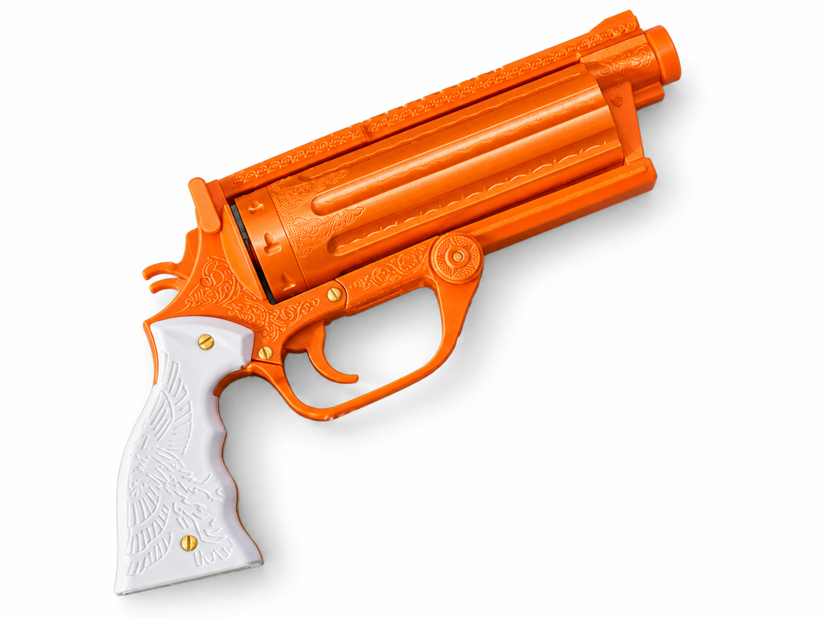 RIPD Roy Pulsipher Gold White Revolver 3D Printed Toy Cosplay Prop Kit