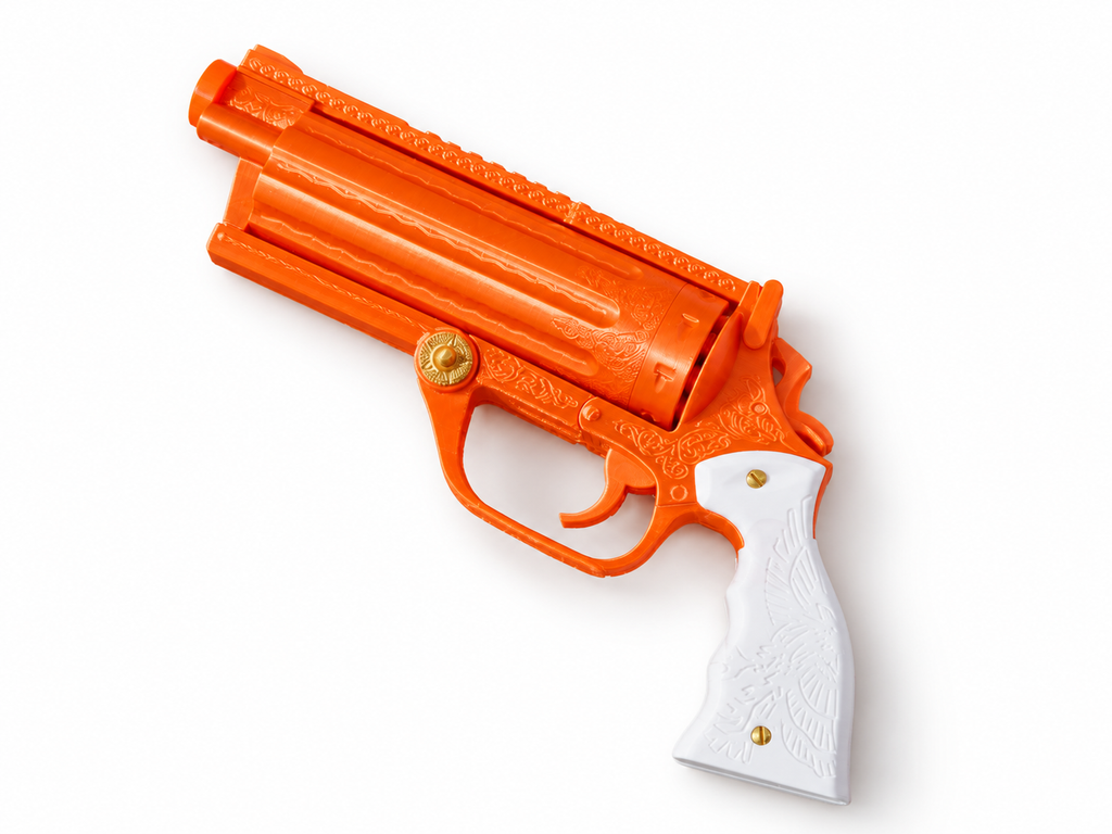RIPD Roy Pulsipher Gold White Revolver 3D Printed Toy Cosplay Prop Kit