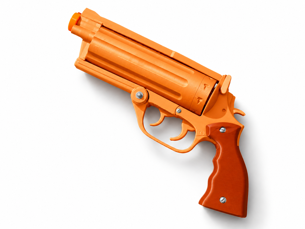 RIPD Nick Walker Silver Black Revolver 3D Printed Toy Cosplay Prop Kit
