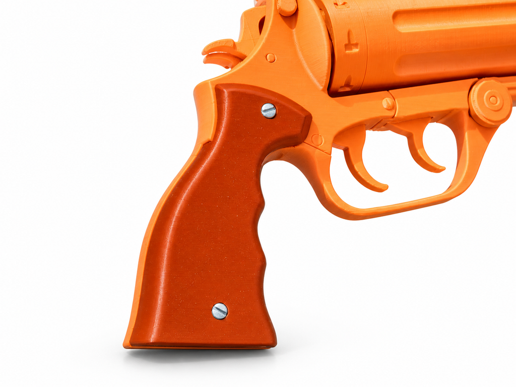 RIPD Nick Walker Silver Black Revolver 3D Printed Toy Cosplay Prop Kit