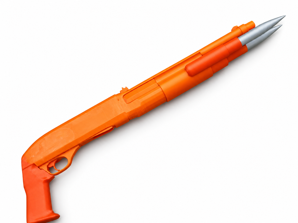 Blade M3 Benelli Shotgun with 2 Stakes 3D Printed Cosplay Prop Model Kit