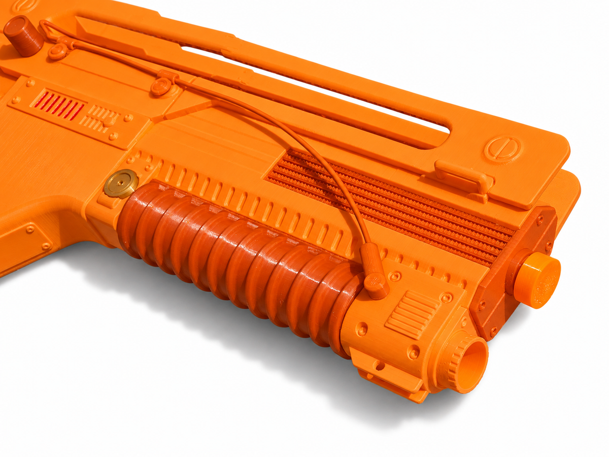 Alien Romulus F44AA Pulse Rifle White 3D Printed Cosplay Prop Kit