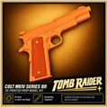 Colt MKIV Series 80 Silver Black 3D Printed Cosplay Pistol Prop Kit