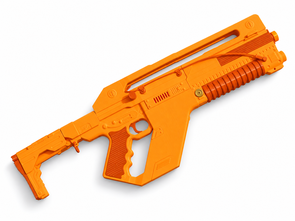 Alien Romulus F44AA Unibody White 3D Printed Pulse Rifle Cosplay Prop Kit
