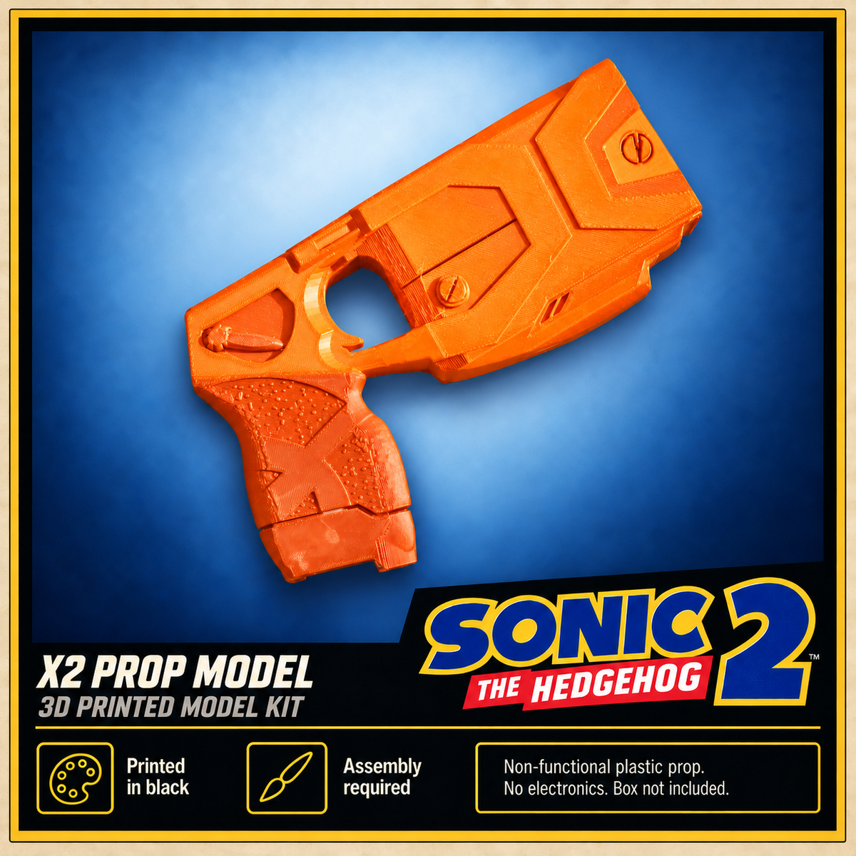 X2 Taser Sonic Ghost Recon 3D Printed Non-Functional Cosplay Prop Kit