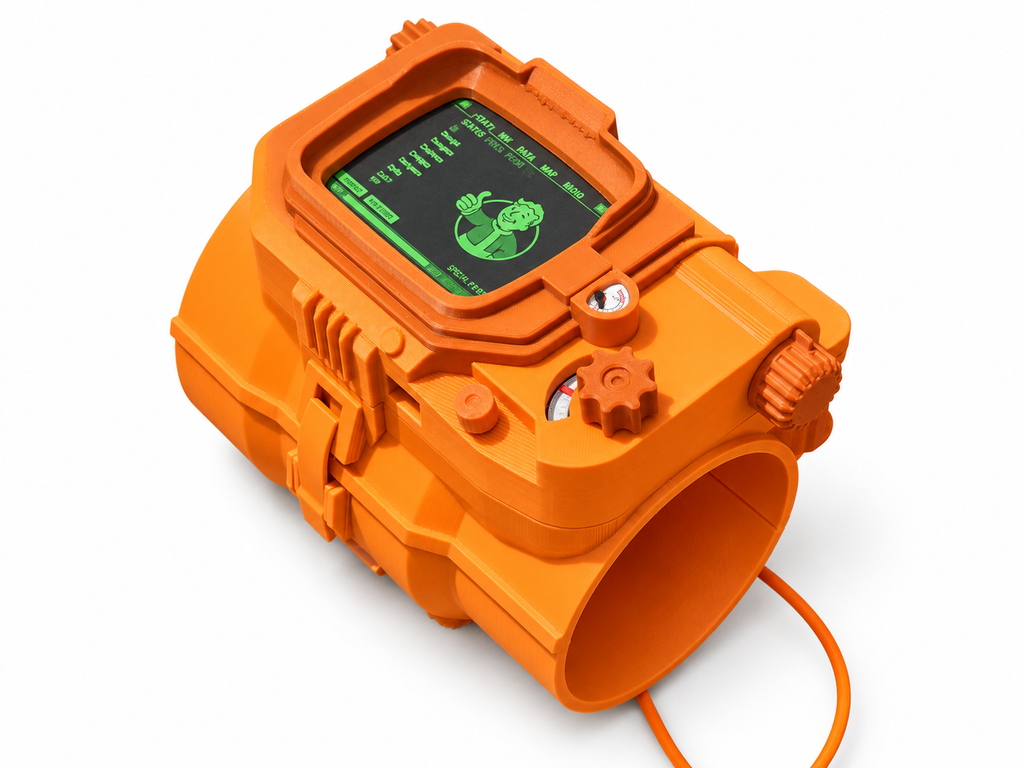 Fallout Lucy Pip-Boy 3000 Silver 3D Printed Cosplay Kit No Electronics