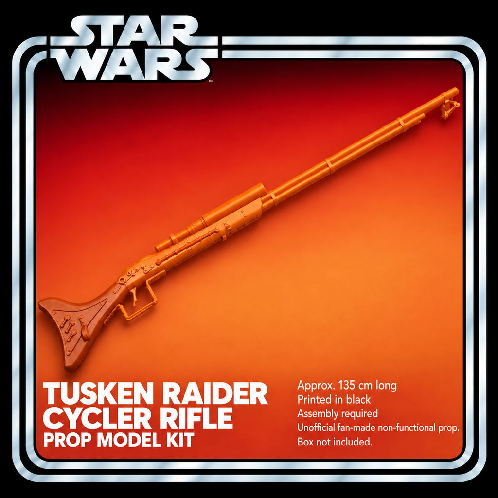Star Wars Tusken Raider Cycler Rifle 135cm 3D Printed Cosplay Prop Kit