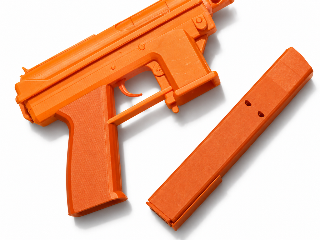 Big Trouble Little China TEC-9 3D Printed Non-Functional Cosplay Prop Kit