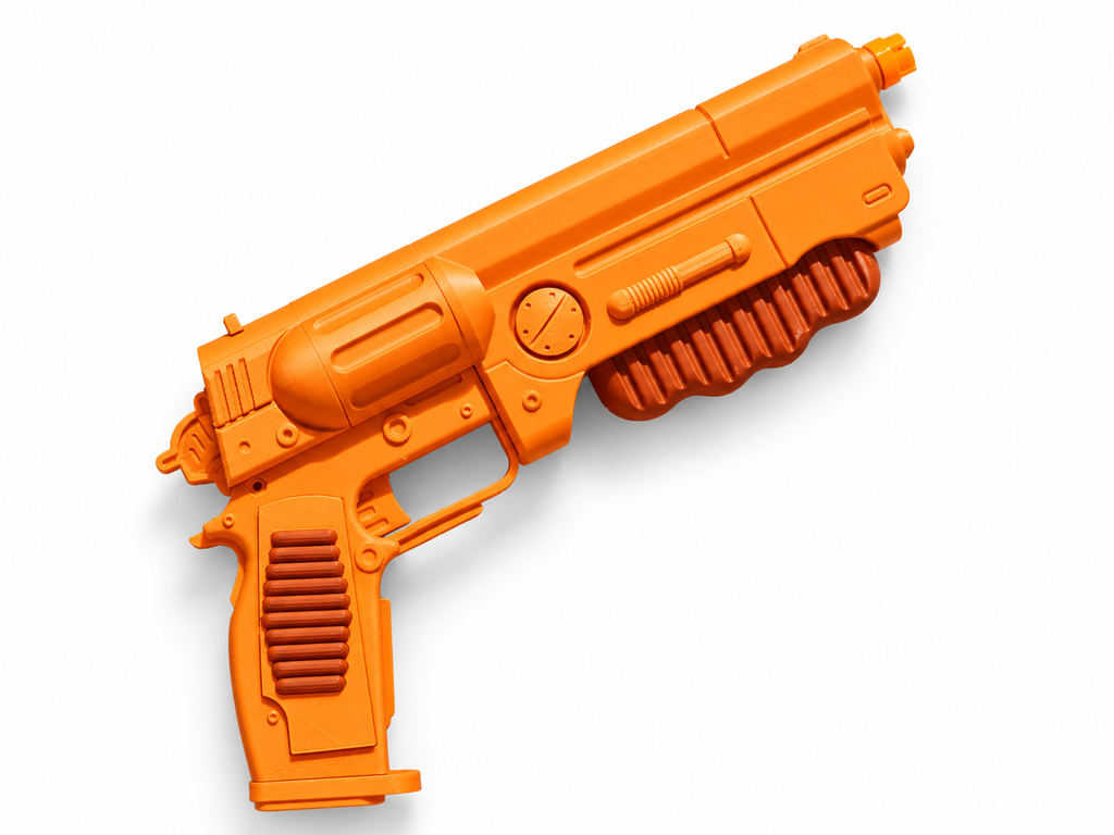 Fallout Maximus Lucy 10mm Revolver Silver 3D Printed Cosplay Prop Kit
