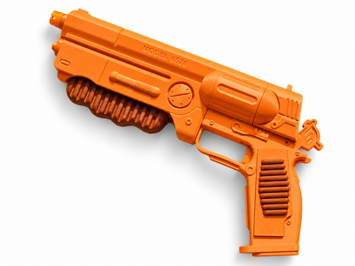 Fallout Maximus Lucy 10mm Revolver Silver 3D Printed Cosplay Prop Kit