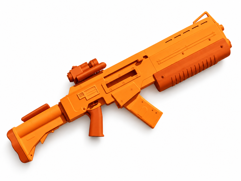 Doom Sarge G36 Green Black 3D Printed Cosplay Rifle Prop Model Kit