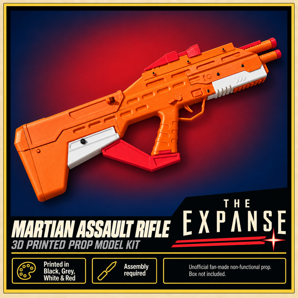 The Expanse Martian Assault Rifle 3D Printed Cosplay Blaster Prop Kit