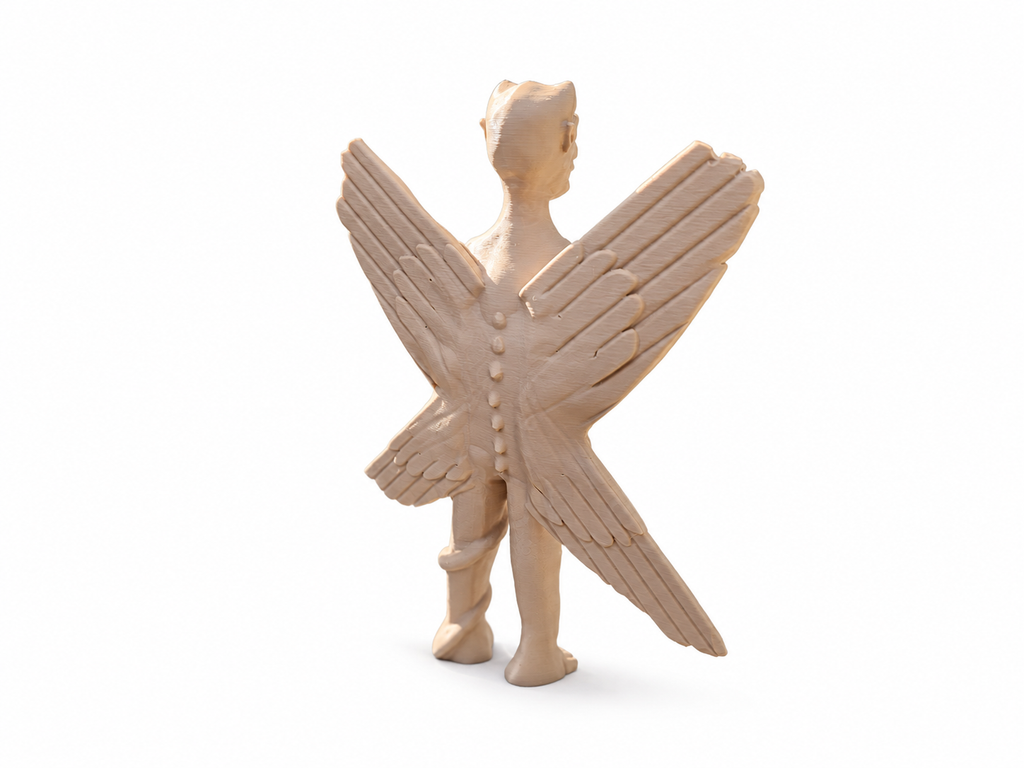The Exorcist Pazuzu Statue 25cm Sand Brown 3D Printed Display Figure