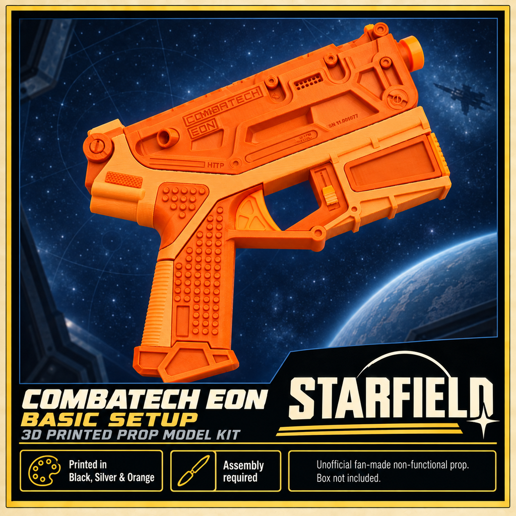 Starfield Combatech EON Basic 3D Printed Cosplay Blaster Prop Model Kit