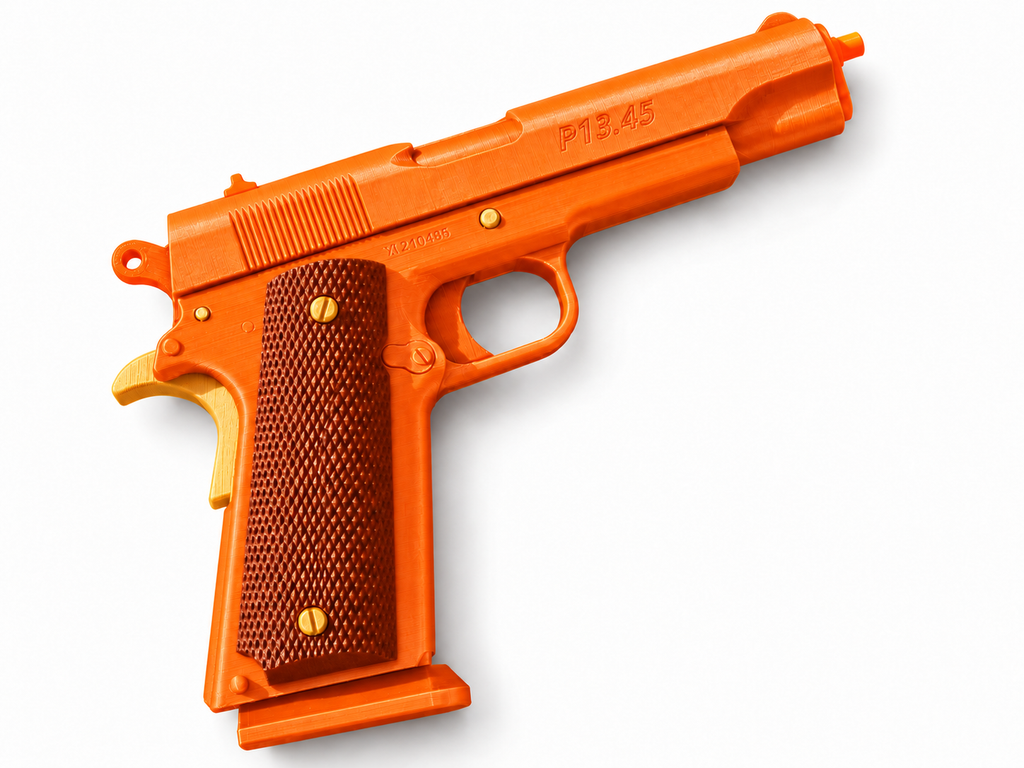 Romeo Juliet Para-Ordnance P13 Silver Gold 3D Printed Cosplay Prop Kit