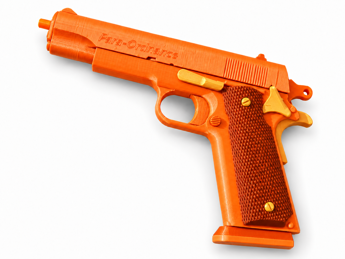 Romeo Juliet Para-Ordnance P13 Silver Gold 3D Printed Cosplay Prop Kit