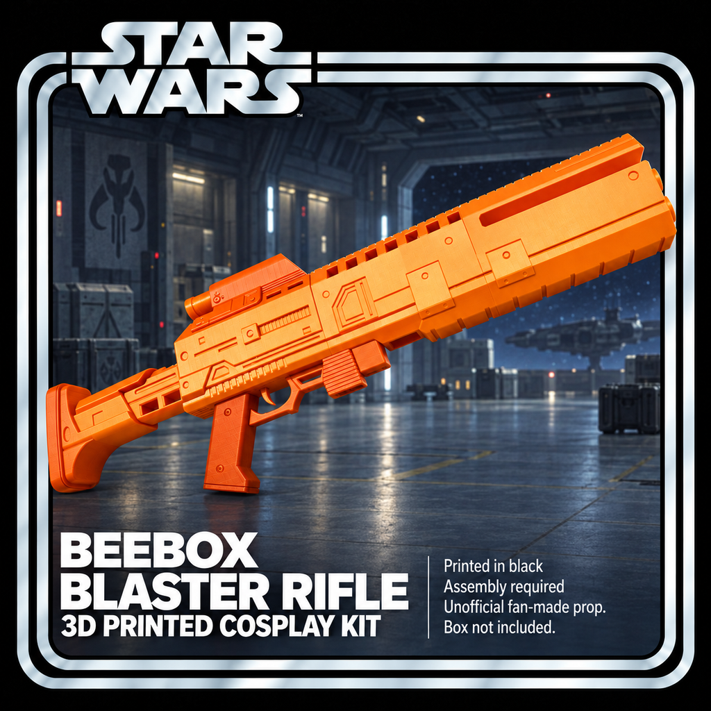 Star Wars Beebox Blaster Rifle 3D Printed Toy Cosplay Prop Model Kit