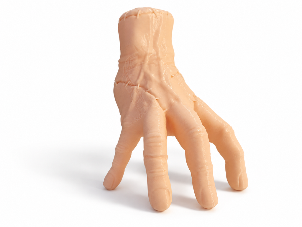 Wednesday Thing Addams Beige Hand 3D Printed Cosplay Display Prop