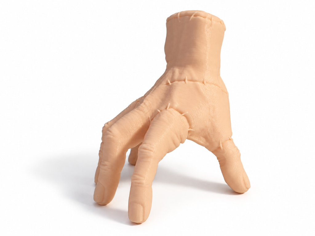 Wednesday Thing Addams Beige Hand 3D Printed Cosplay Display Prop