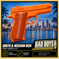 Bad Boys II Smith Wesson M39 Brown Grip 3D Printed Cosplay Prop Model Kit