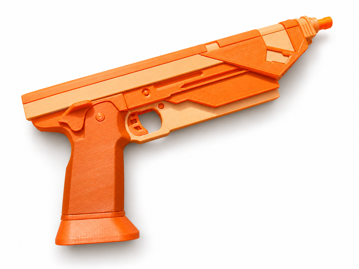 Star Wars Bo-Katan Westar 35 Black Silver 3D Printed Toy Cosplay Blaster Kit