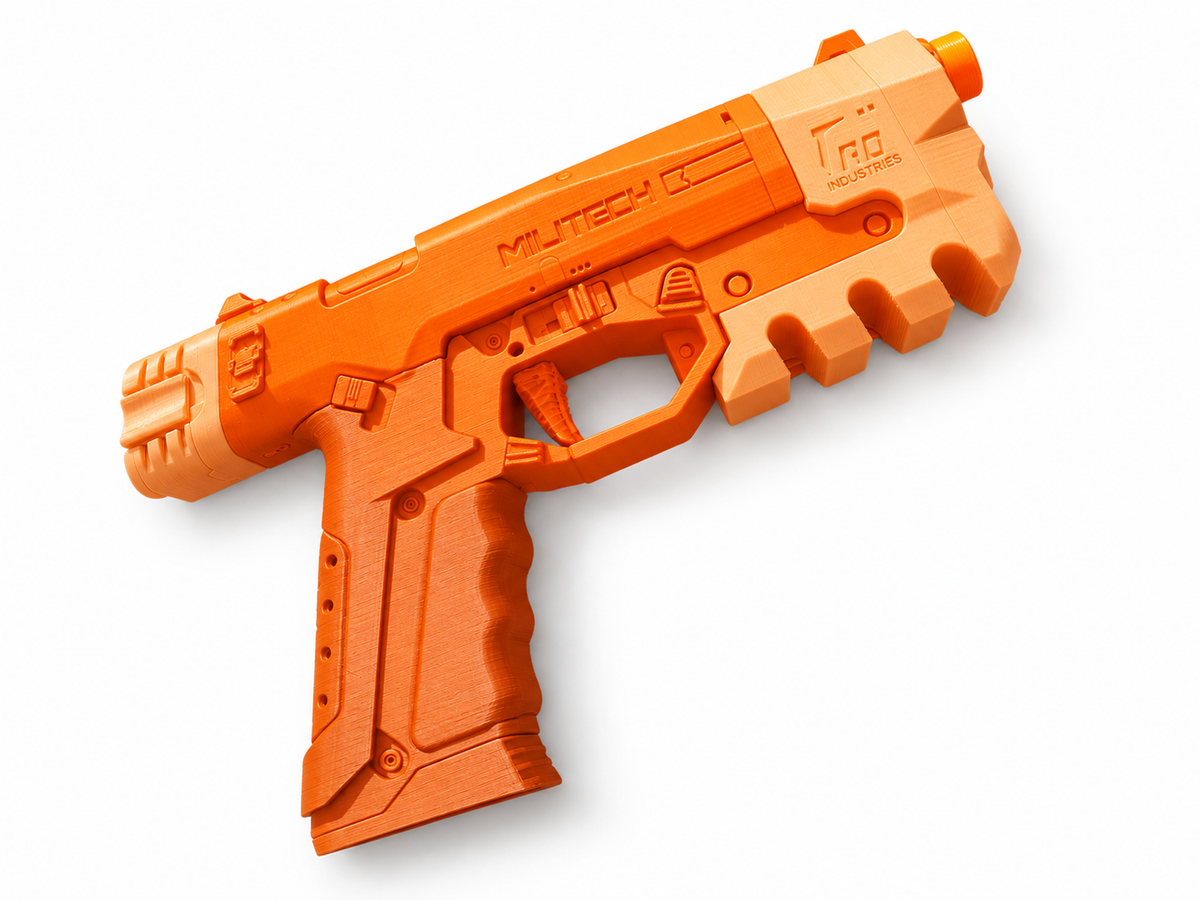 Cyberpunk 2077 Militech M-10AF Lexington 3D Printed Toy Cosplay Blaster Kit