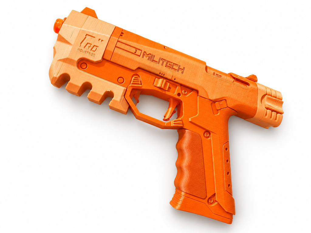 Cyberpunk 2077 Militech M-10AF Lexington 3D Printed Toy Cosplay Blaster Kit