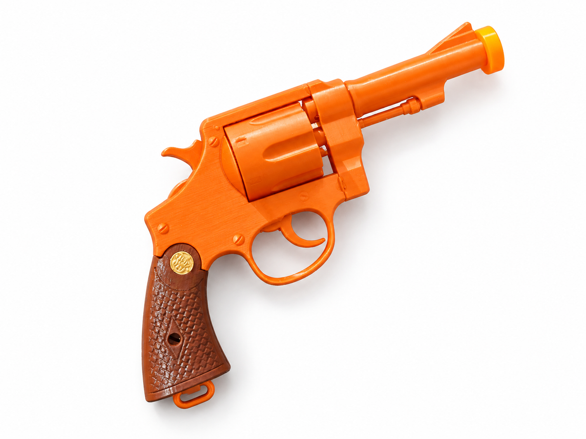 Indiana Jones S&W M1917 Brown Medallion Grip 3D Printed Cosplay Prop Kit