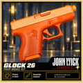 John Wick 2 Glock 26 3D Printed Non-Functional Cosplay Pistol Prop Kit