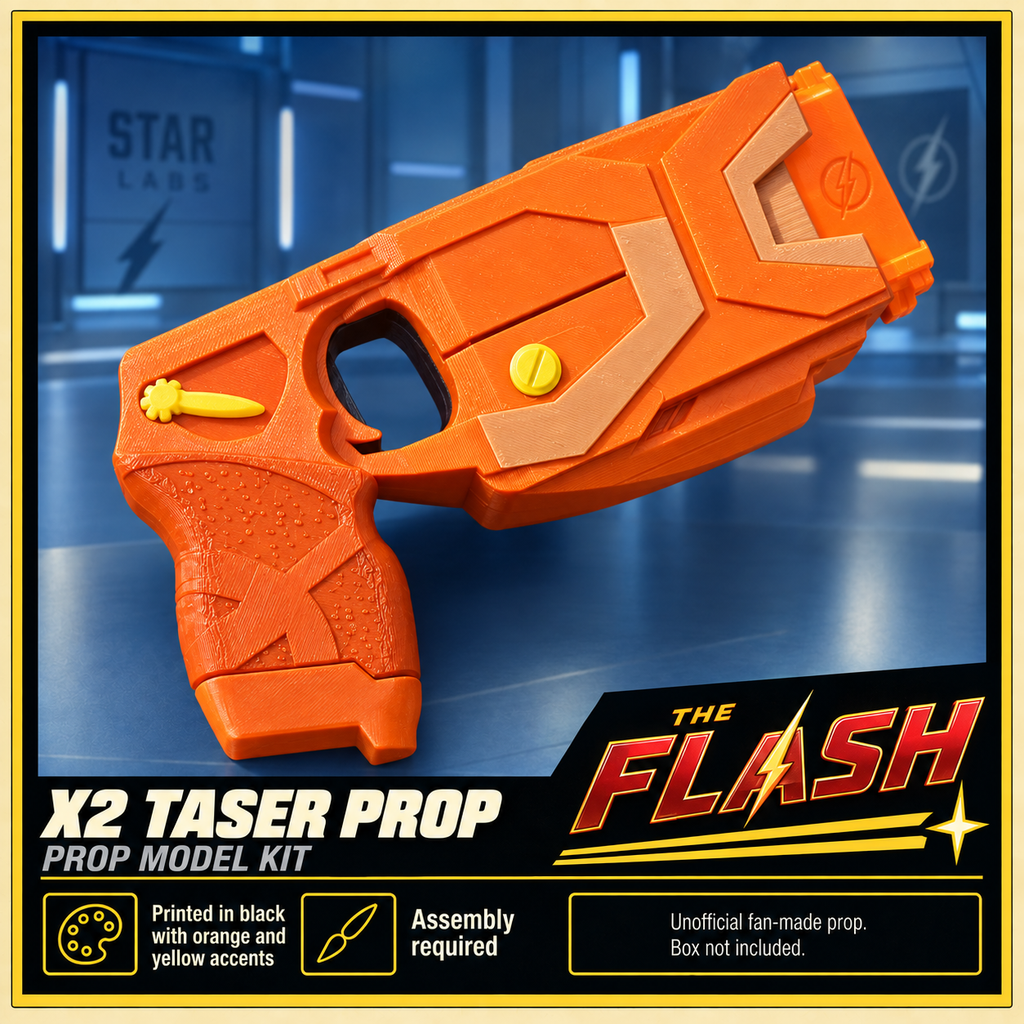 The Flash X2 Taser Orange Cartridge 3D Printed Non-Functional Cosplay Prop Kit