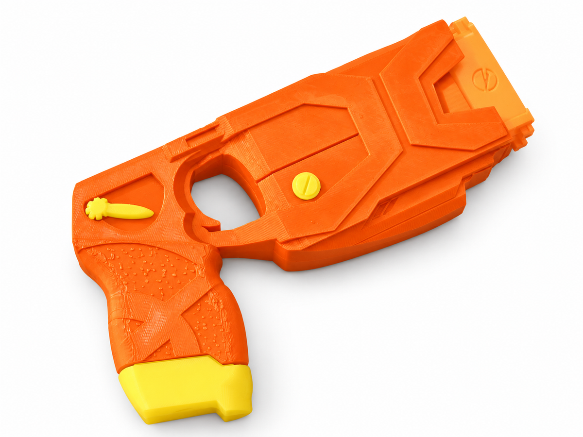The Flash X2 Taser Orange Cartridge 3D Printed Non-Functional Cosplay Prop Kit