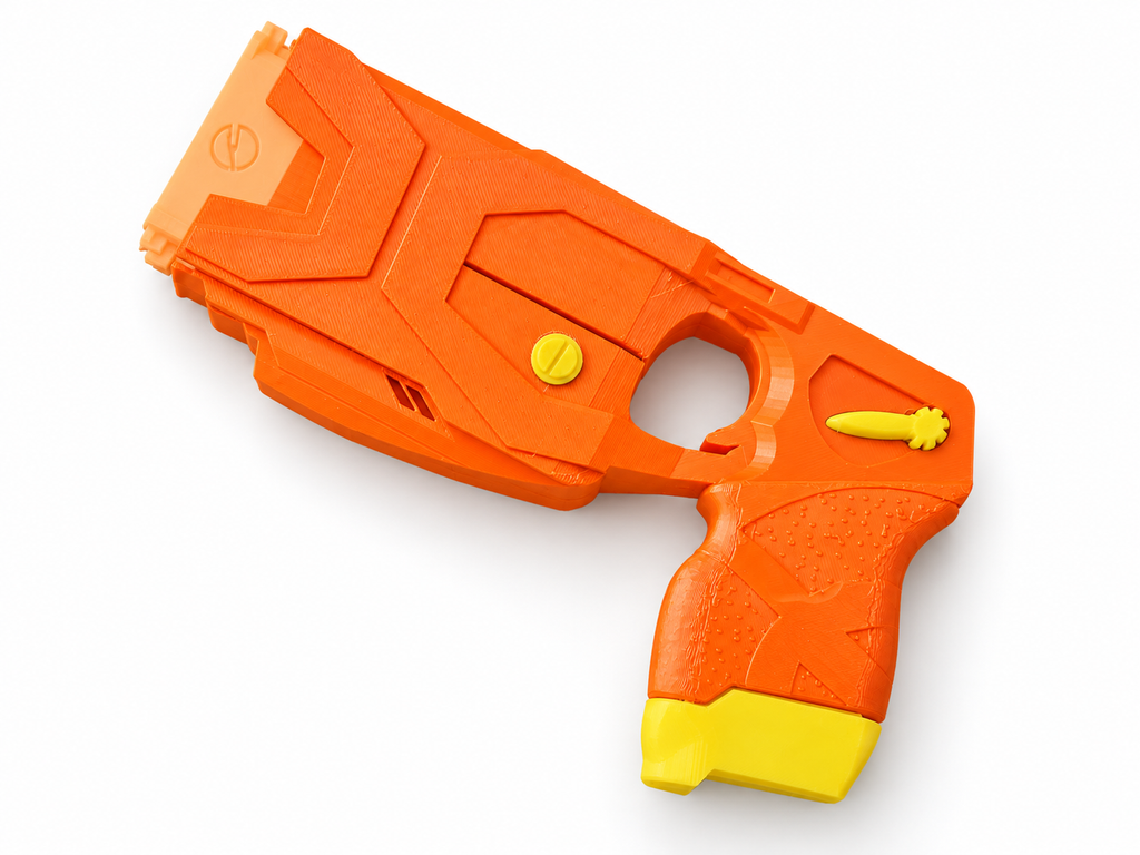 The Flash X2 Taser Orange Cartridge 3D Printed Non-Functional Cosplay Prop Kit