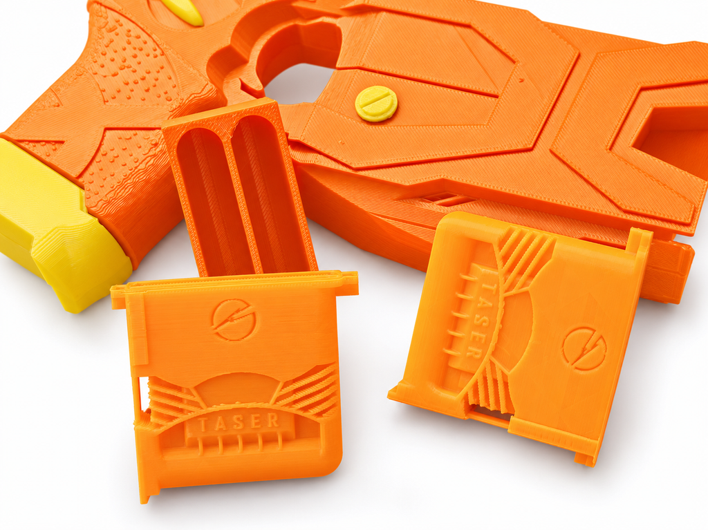 The Flash X2 Taser Orange Cartridge 3D Printed Non-Functional Cosplay Prop Kit