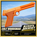 Kino's Journey Colt Woodsman Brown Grip 3D Printed Cosplay Prop Model Kit