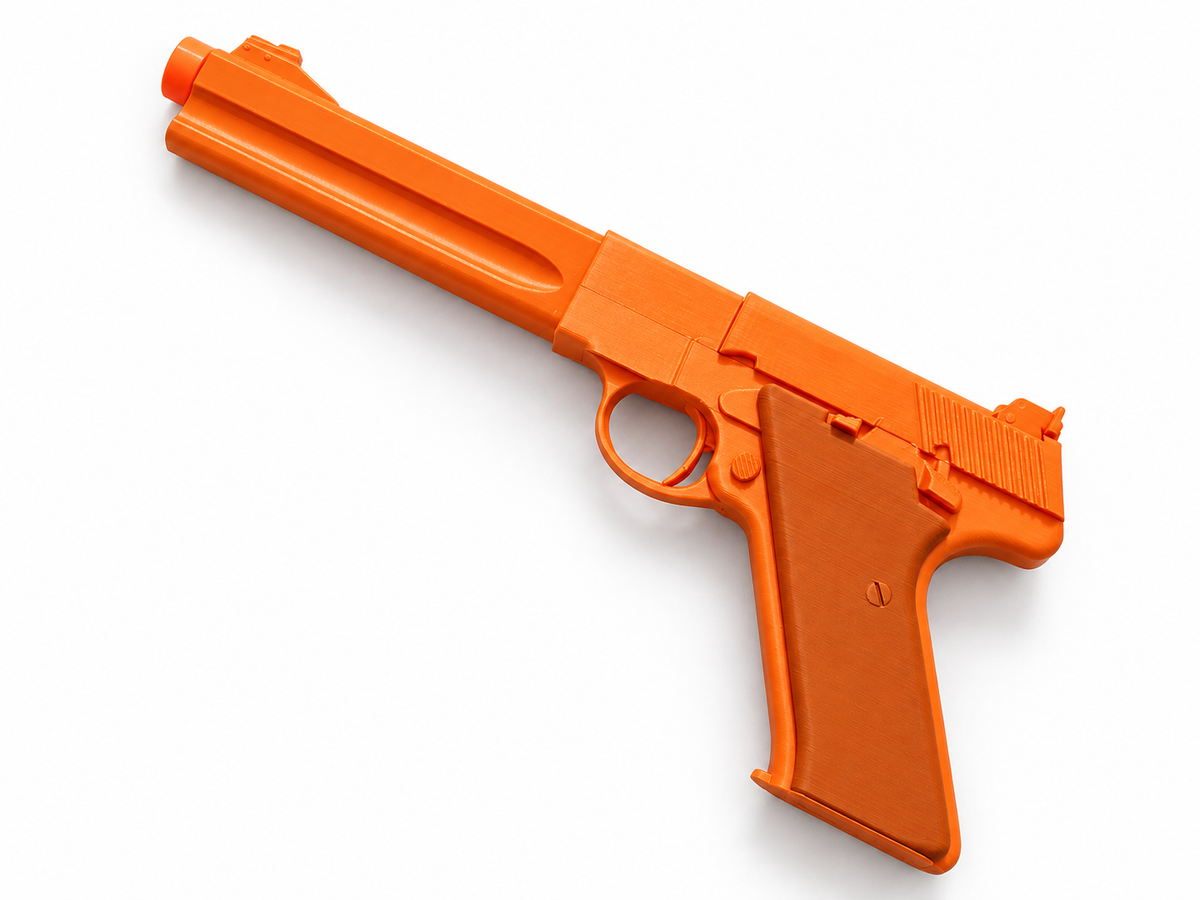 Kino's Journey Colt Woodsman Brown Grip 3D Printed Cosplay Prop Model Kit