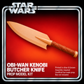 Star Wars Obi-Wan Kenobi Butcher Knife Silver Brown 3D Printed Cosplay Kit