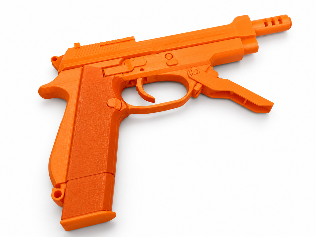 Elysium Beretta 93R 3D Printed Non-Functional Cosplay Pistol Prop Model Kit