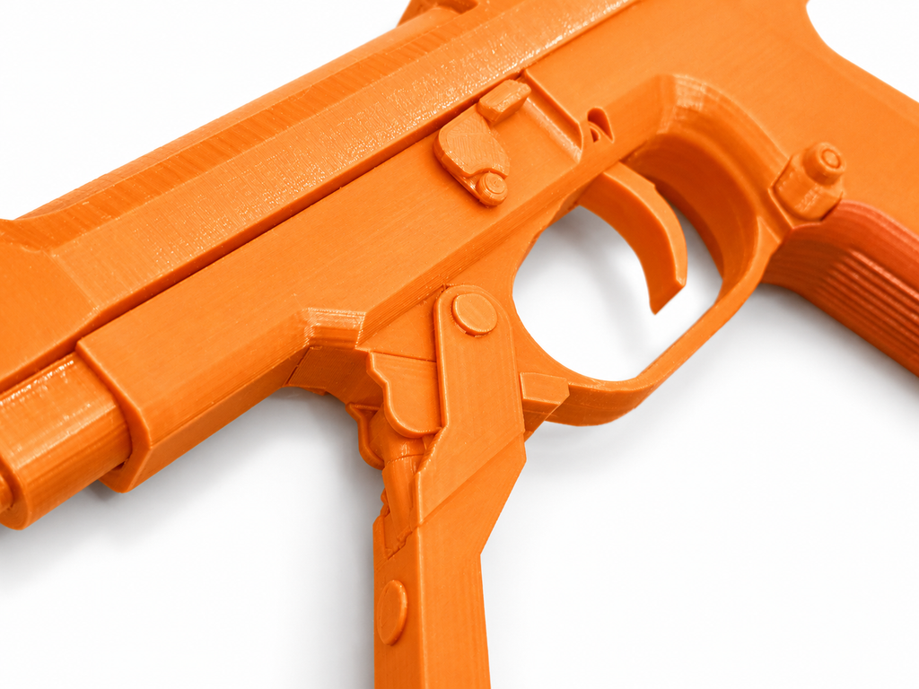 Elysium Beretta 93R 3D Printed Non-Functional Cosplay Pistol Prop Model Kit