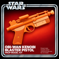 Star Wars Obi-Wan Kenobi Black Blaster 3D Printed Toy Cosplay Prop Kit