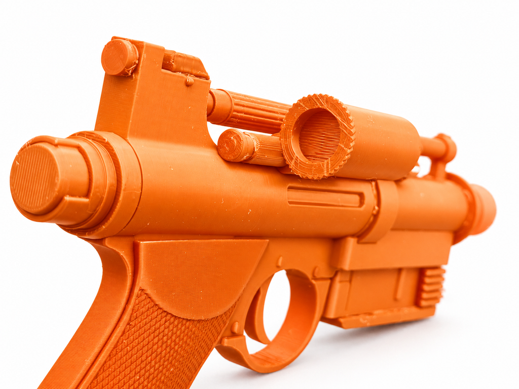 Star Wars Obi-Wan Kenobi Black Blaster 3D Printed Toy Cosplay Prop Kit