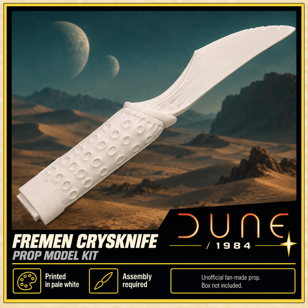 Dune 1984 Fremen Crysknife Paul Atreides Pale White 3D Printed Cosplay Kit