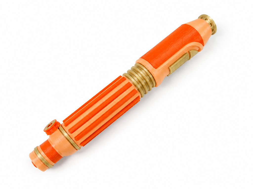 Star Wars Mace Windu Episode I Lightsaber Hilt 28cm 3D Printed Cosplay Kit