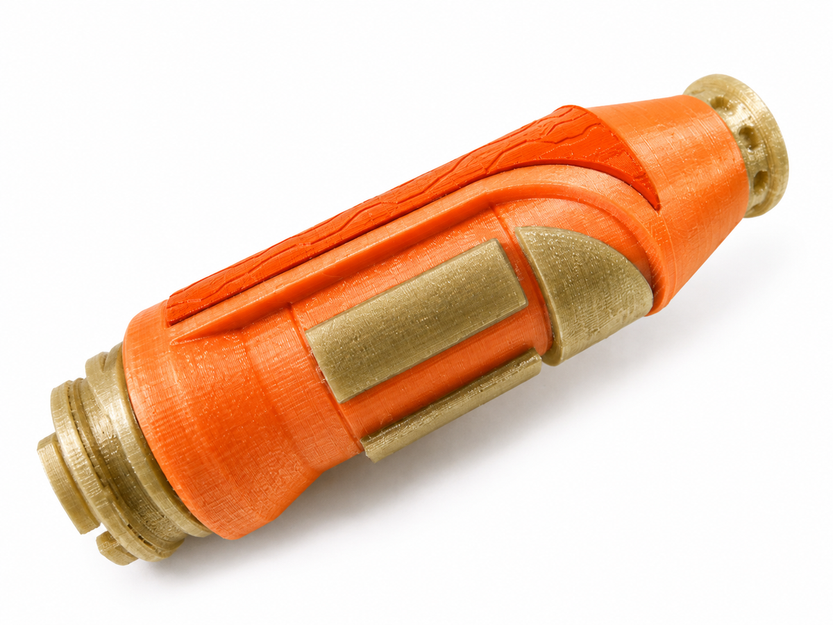 Star Wars Mace Windu Episode I Lightsaber Hilt 28cm 3D Printed Cosplay Kit