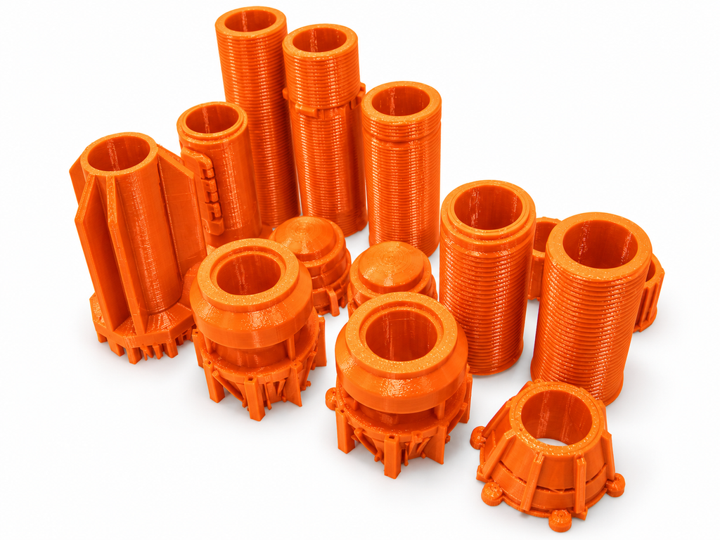 Star Wars Rey Staff 15 Piece 3D Printed Cosplay Kit Force Awakens No Dowel