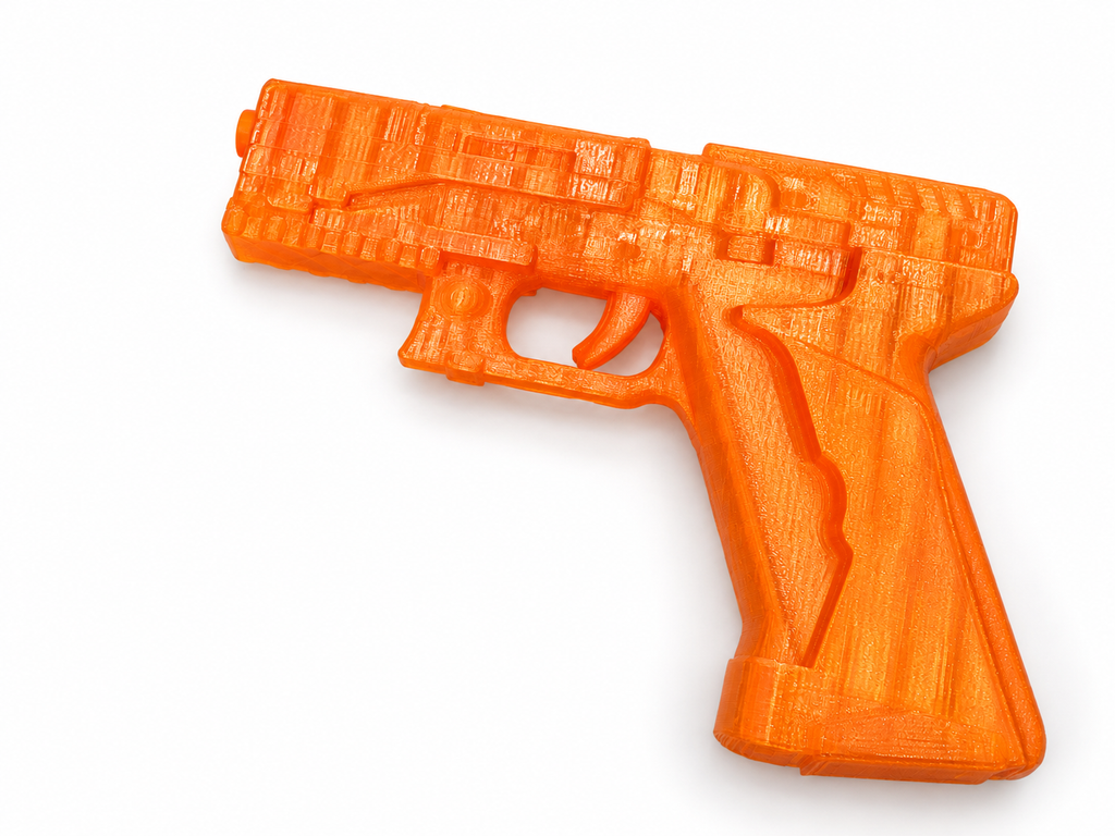 Ghost in the Shell Major Thermoptic Clear 3D Printed Cosplay Pistol Prop