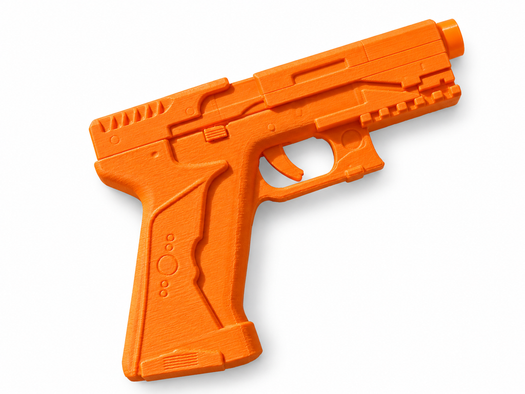 Ghost in the Shell Major Thermoptic White 3D Printed Cosplay Pistol Prop